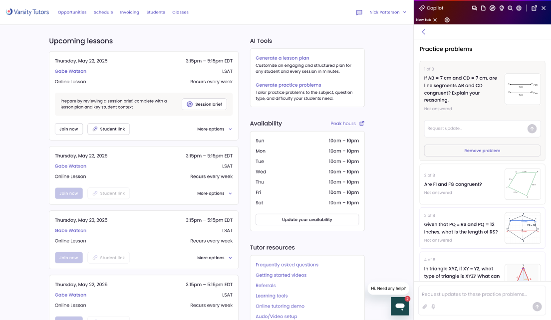 Nerdy AI Practice Problems